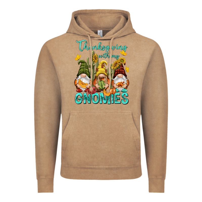 Thanksgiving With My Gnomes Vintage Hoodie by NancyCooperArtShop | Teevron