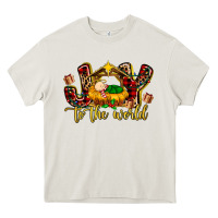 Cream Baby Jesus Joy To The World Heavy Core Tee - MaliasSmallBusiness
