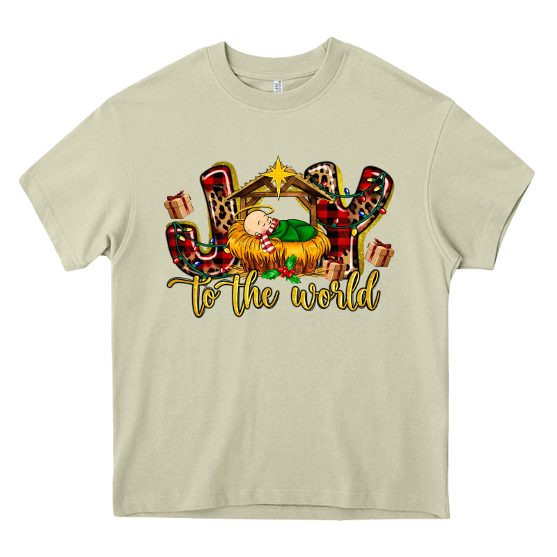 Baby Jesus Joy To The World Heavy Core Tee by MaliasSmallBusiness | Teevron
