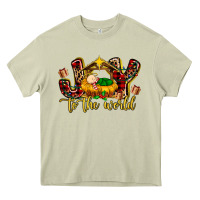 Mossy Baby Jesus Joy To The World Heavy Core Tee - MaliasSmallBusiness