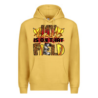 Antique Gold softball my heart is on that field Premium Hoodie - RanaPortraitStore