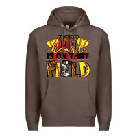 Coffee softball my heart is on that field Premium Hoodie - RanaPortraitStore