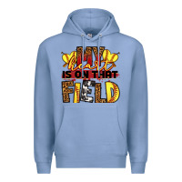 Colony Blue softball my heart is on that field Premium Hoodie - RanaPortraitStore
