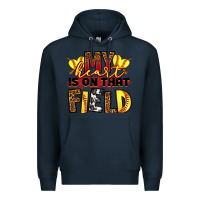 Navy softball my heart is on that field Premium Hoodie - RanaPortraitStore