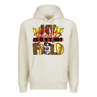 Oatmeal Heather softball my heart is on that field Premium Hoodie - RanaPortraitStore