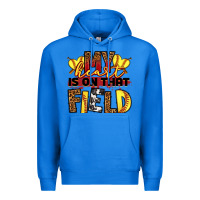 True Royal softball my heart is on that field Premium Hoodie - RanaPortraitStore