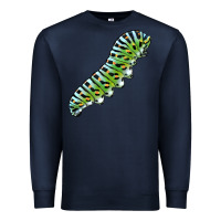 Navy Papilio Machaon Caterpillar Premium Sweatshirt - LillyAllenDesigns