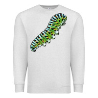 Oatmeal Heather Papilio Machaon Caterpillar Premium Sweatshirt - LillyAllenDesigns