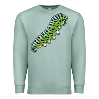 Seafoam Papilio Machaon Caterpillar Premium Sweatshirt - LillyAllenDesigns