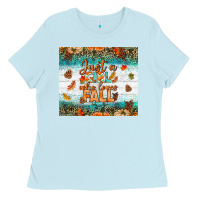 Baby Blue Just A Girl Who Loves Fall Tumbler Ladies Tee - BundleAndBundleShop