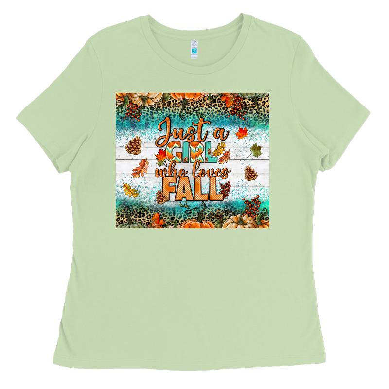Just A Girl Who Loves Fall Tumbler Ladies Tee by BundleAndBundleShop | Teevron