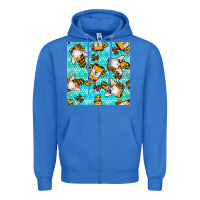 True Royal honey bee gnomes seamless pattern Zipper Hoodie - BundleAndBundleShop