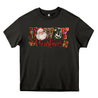 Asphalt Howdy Christmas Santa Heavy Core Tee - NancyCooperArtShop
