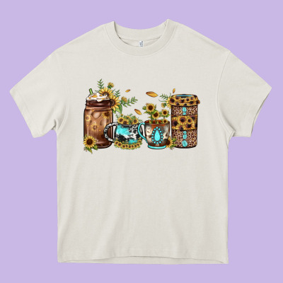 Sunflower Gemstone Coffee Heavy Core Tee Designed By Jahusdesignshop