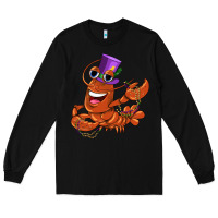 Black mardi gras crawfish Long Sleeve Tee - CowGirlArtShop