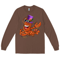 Chestnut mardi gras crawfish Long Sleeve Tee - CowGirlArtShop
