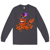 Smoke mardi gras crawfish Long Sleeve Tee - CowGirlArtShop