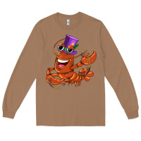 Toasted Coconut mardi gras crawfish Long Sleeve Tee - CowGirlArtShop