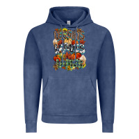 Vintage Denim Leaves lattes Fall pumpkin Vintage Hoodie - NancyCooperArtShop