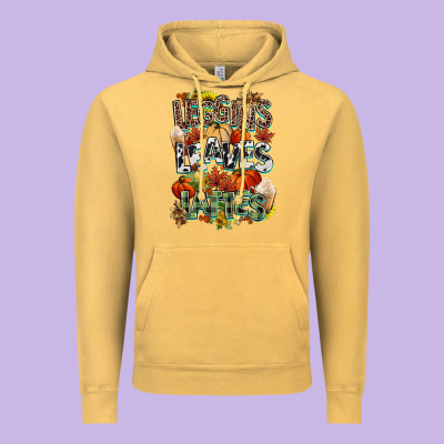 Leaves Lattes Fall Pumpkin Vintage Hoodie Designed By Nancycooperartshop