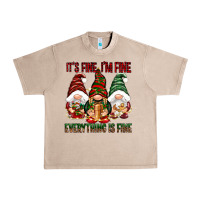French Oak It's fine i'm fine everything is fine Urban Heavy Tee - NancyCooperArtShop