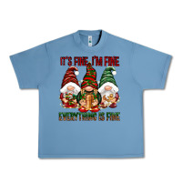 Pebble Blue It's fine i'm fine everything is fine Urban Heavy Tee - NancyCooperArtShop