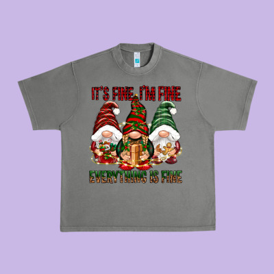 It's Fine I'm Fine Everything Is Fine Urban Heavy Tee Designed By Nancycooperartshop