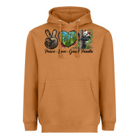 Meerkat Peace Love Giant Panda Heavyweight Hoodie - LillyAllenDesigns