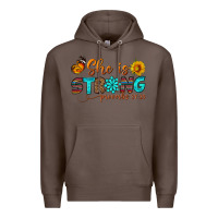 Coffee she is strong Premium Hoodie - BundleAndBundleShop