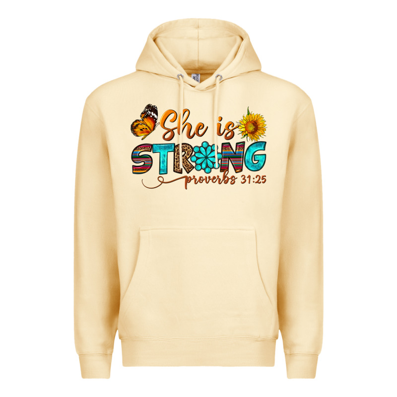 She Is Strong Premium Hoodie by BundleAndBundleShop | Teevron