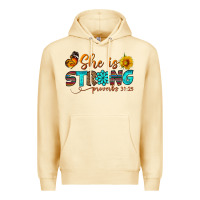 Pina Colada she is strong Premium Hoodie - BundleAndBundleShop