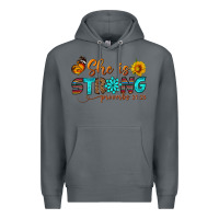 Rock she is strong Premium Hoodie - BundleAndBundleShop