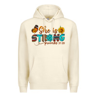 Sandshell she is strong Premium Hoodie - BundleAndBundleShop