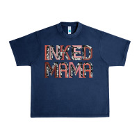 Navy inked mama Urban Heavy Tee - JahusDesignShop