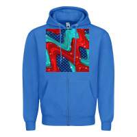 True Royal american flag stripes seamless pattern Zipper Hoodie - BundleAndBundleShop