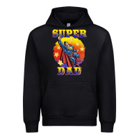 Black super dad Urban Hoodie - BarkalooDesign