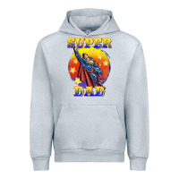 Heather Grey super dad Urban Hoodie - BarkalooDesign