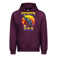 Mauve Wine super dad Urban Hoodie - BarkalooDesign