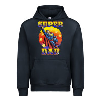 Navy super dad Urban Hoodie - BarkalooDesign