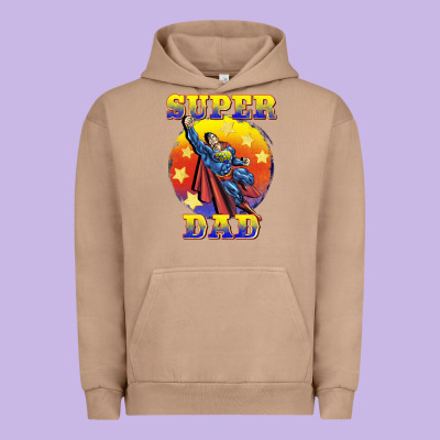 Super Dad Urban Hoodie Designed By Barkaloodesign