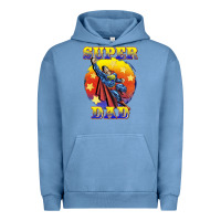 Pigment Pebble Blue super dad Urban Hoodie - BarkalooDesign