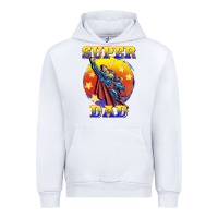 White super dad Urban Hoodie - BarkalooDesign