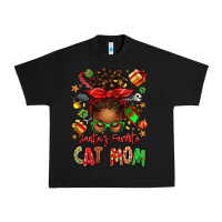Black santas favorite cat mom Urban Heavy Tee - texasbilliewilder