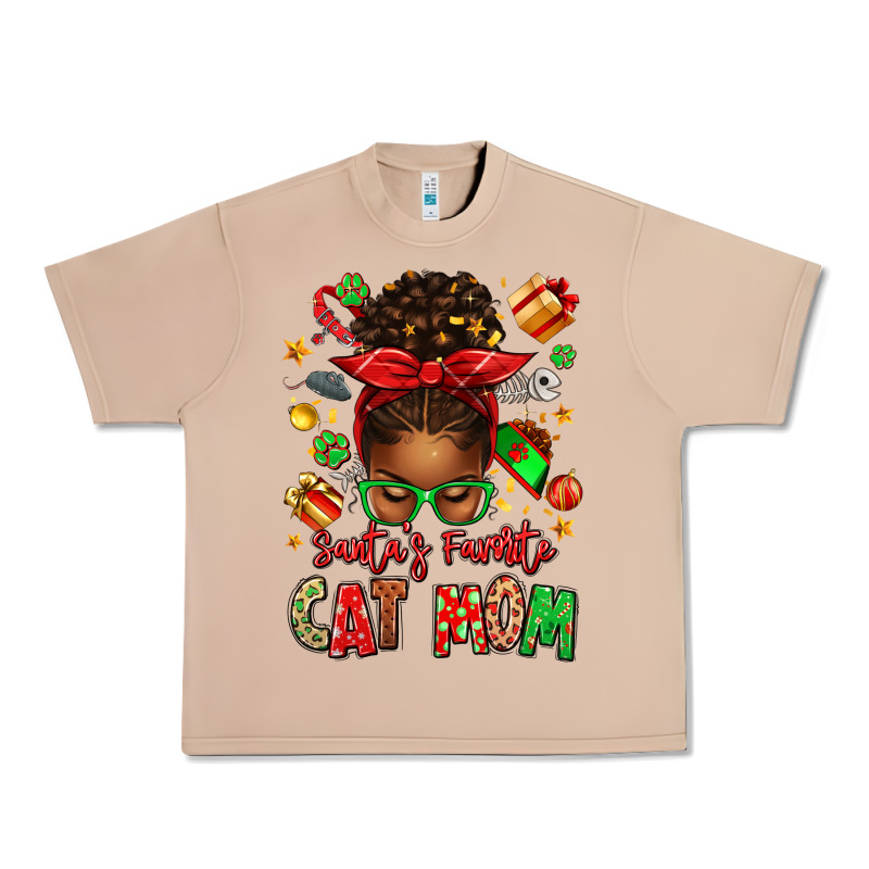 Santas Favorite Cat Mom Urban Heavy Tee by texasbilliewilder | Teevron