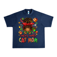 Navy santas favorite cat mom Urban Heavy Tee - texasbilliewilder