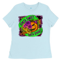 Baby Blue sorta sweet spooky Ladies Tee - BundleAndBundleShop