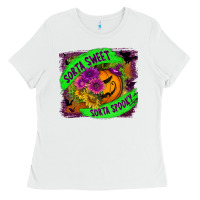 White sorta sweet spooky Ladies Tee - BundleAndBundleShop
