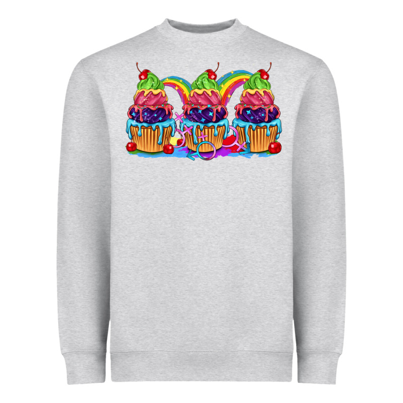 Pride Cupcake Heavyweight Sweatshirt by FaDigitalArtStudio | Teevron