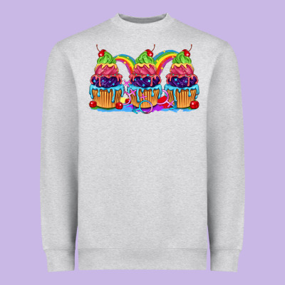 Pride Cupcake Heavyweight Sweatshirt Designed By Fadigitalartstudio