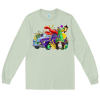 Matcha mardi gras gnome on the truck Long Sleeve Tee - CowGirlArtShop
